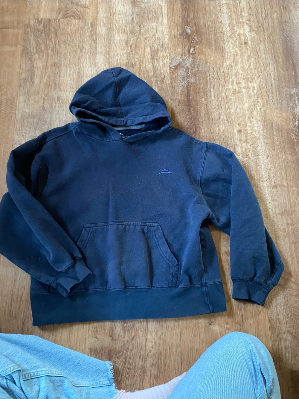 Boys Navy Hooded Sweatshirt - Classic Pullover Hoodie